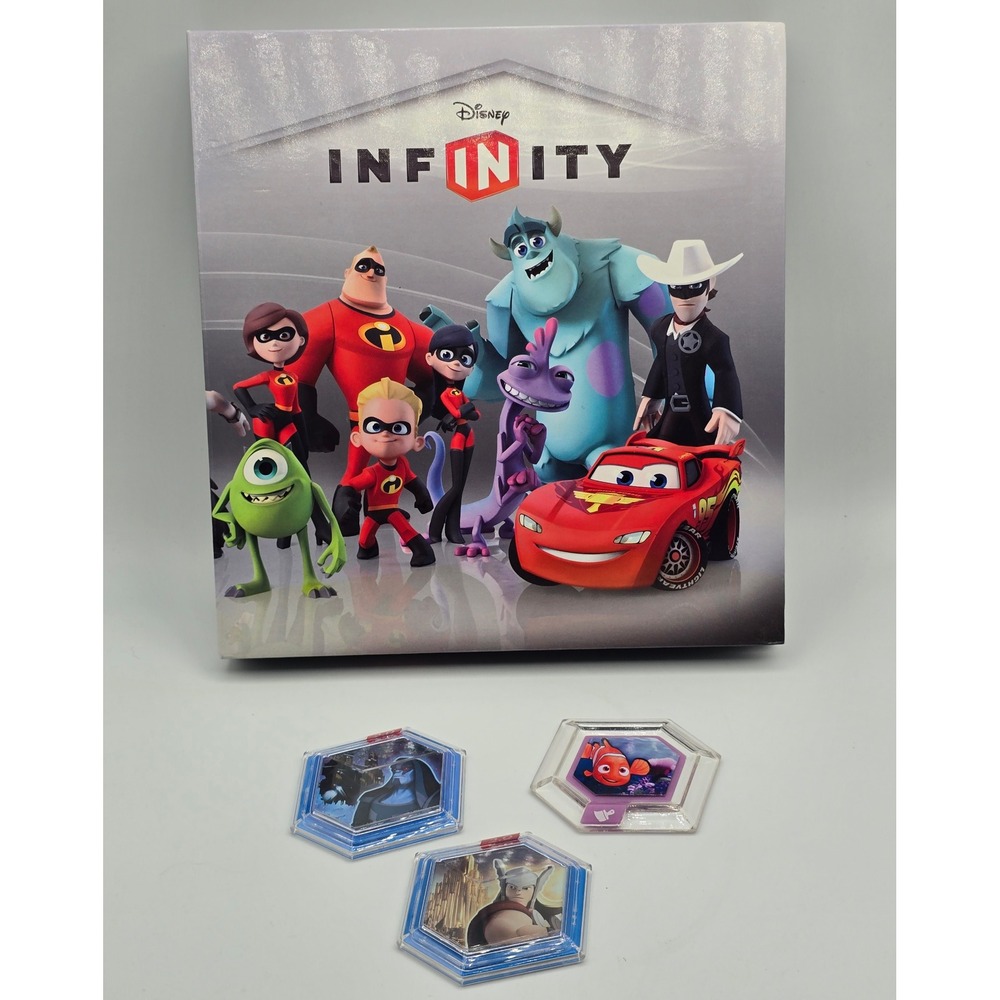Disney Infinity Power Disc Album Binder with 3 Discs Ronan Thor Nemo Marvel 2.0